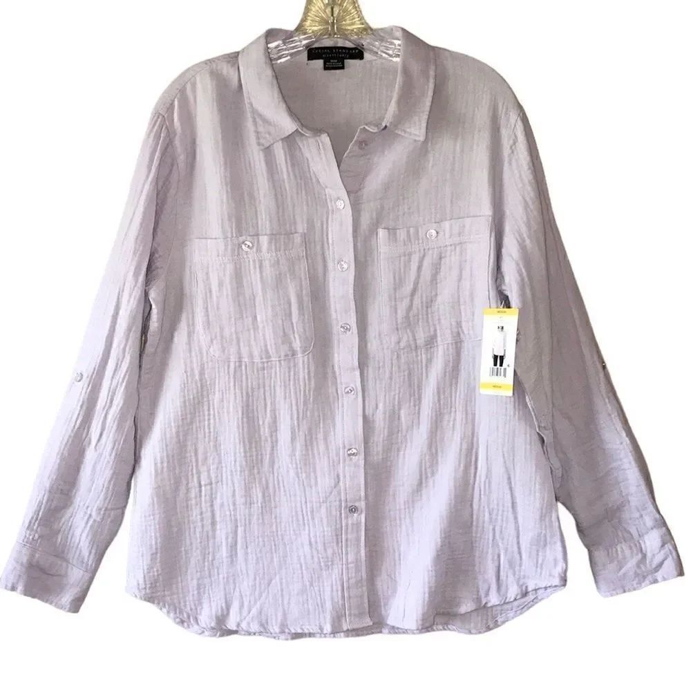 NEW Sanctuary Light Lavender Button Down